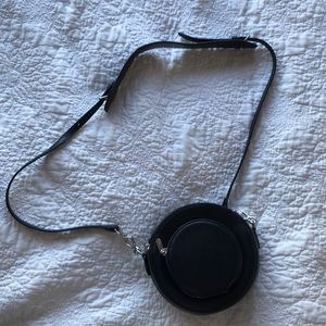 Charles and Keith Black Circle Purse